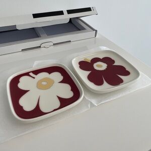 Marimekko 70th Juhla Unikko Oiva Plates